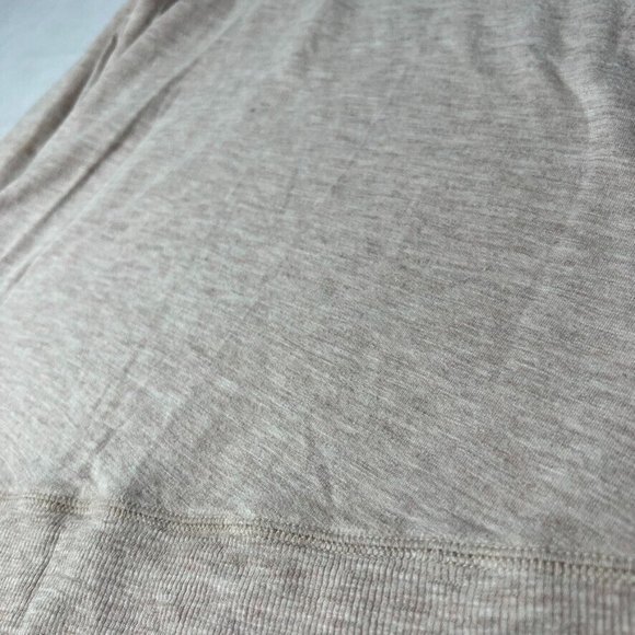Athleta Criss Cross Pullover Medium M Long Sleeve Sweater Beige Oatmeal - Picture 5 of 10